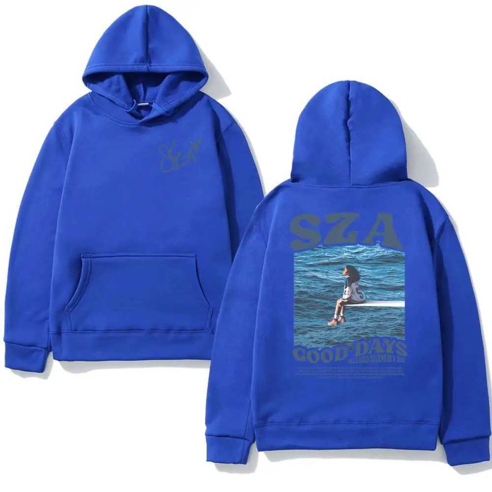Singer Sza Music Album Sos Print Hoodies Mens and Womens Sportswear Hip Hop Autumn/Winter Neutral Streetwear Y2K Fan GiftsXJ2500118