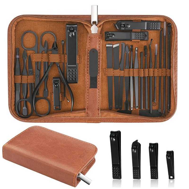 Manicure Set Professional Nail Clipper Kit-26 Pieces Stainless Steel Manicure Kitnail Care Tools with Luxurious Travel CaseXJ250116