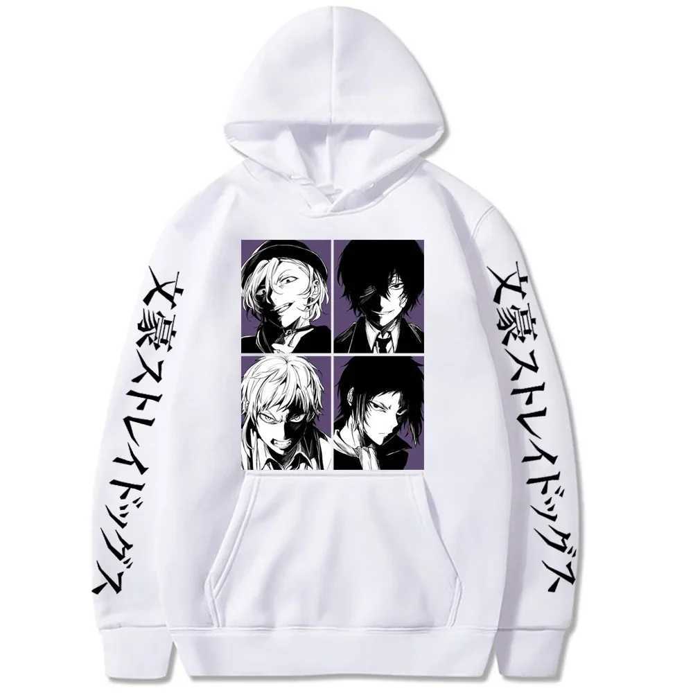 Anime Bungo Stray Dogs Nakajima Atsushi Dazai Osamu hoodies Casual Hoodies Cool Cartoon Streetswear Men Unisex Top SweatshirtXJ2500118