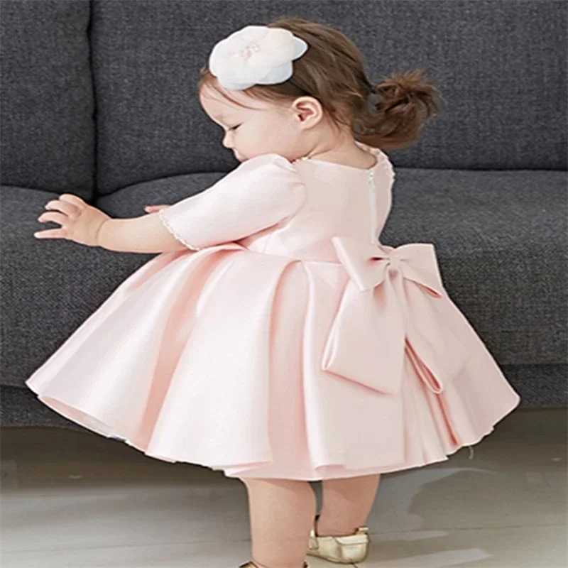 Girls Ball Gowns Princess Girls Dress For Party And Wedding Tulle Puffy Pearl 1st Birthday Party Baby Baptism Christening Dress X250203