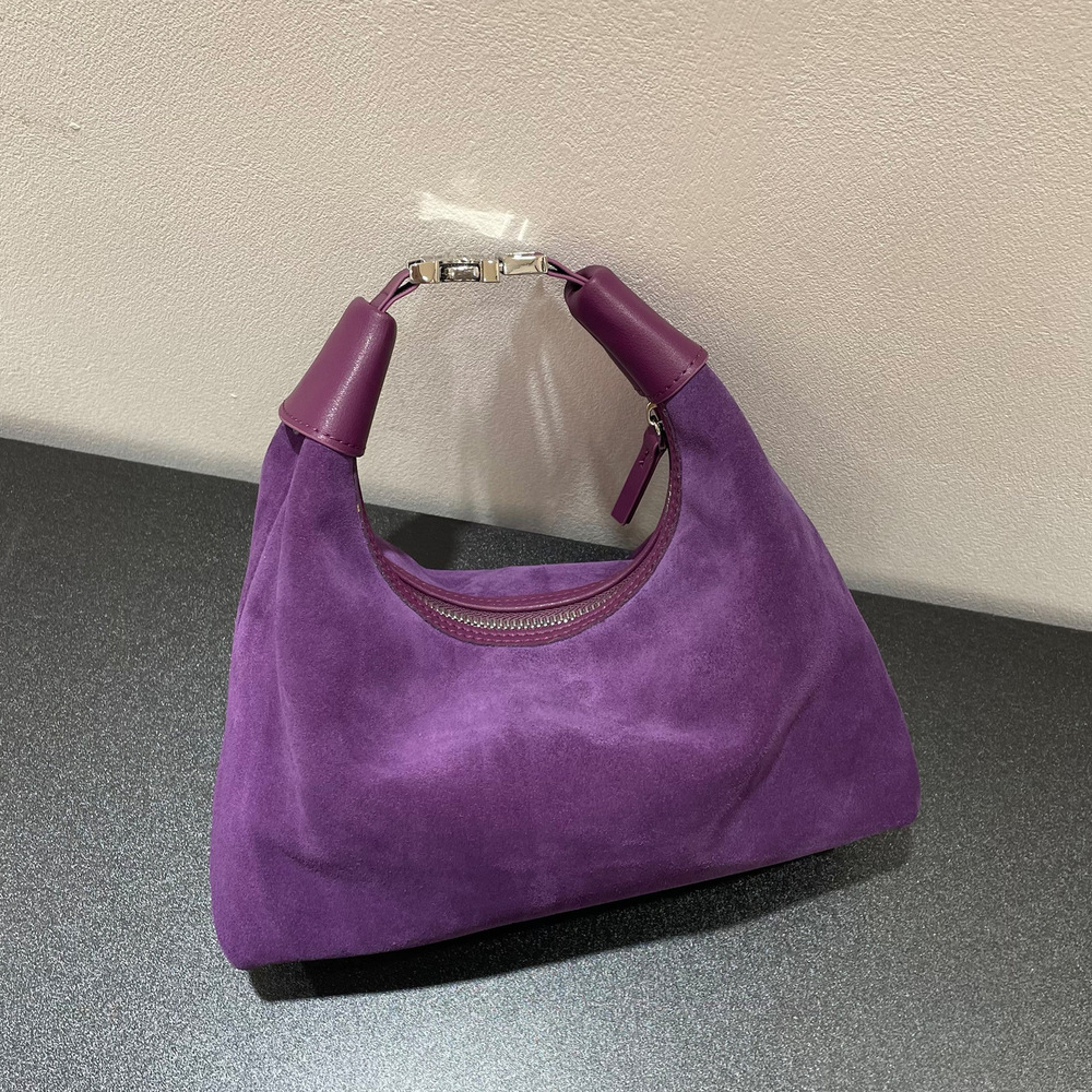 2024 Autumn/Winter New Lunch Box Tote High gloss Matte Cowhide Leather Bag Single Shoulder Crossbody Handbag Simple and Versatile