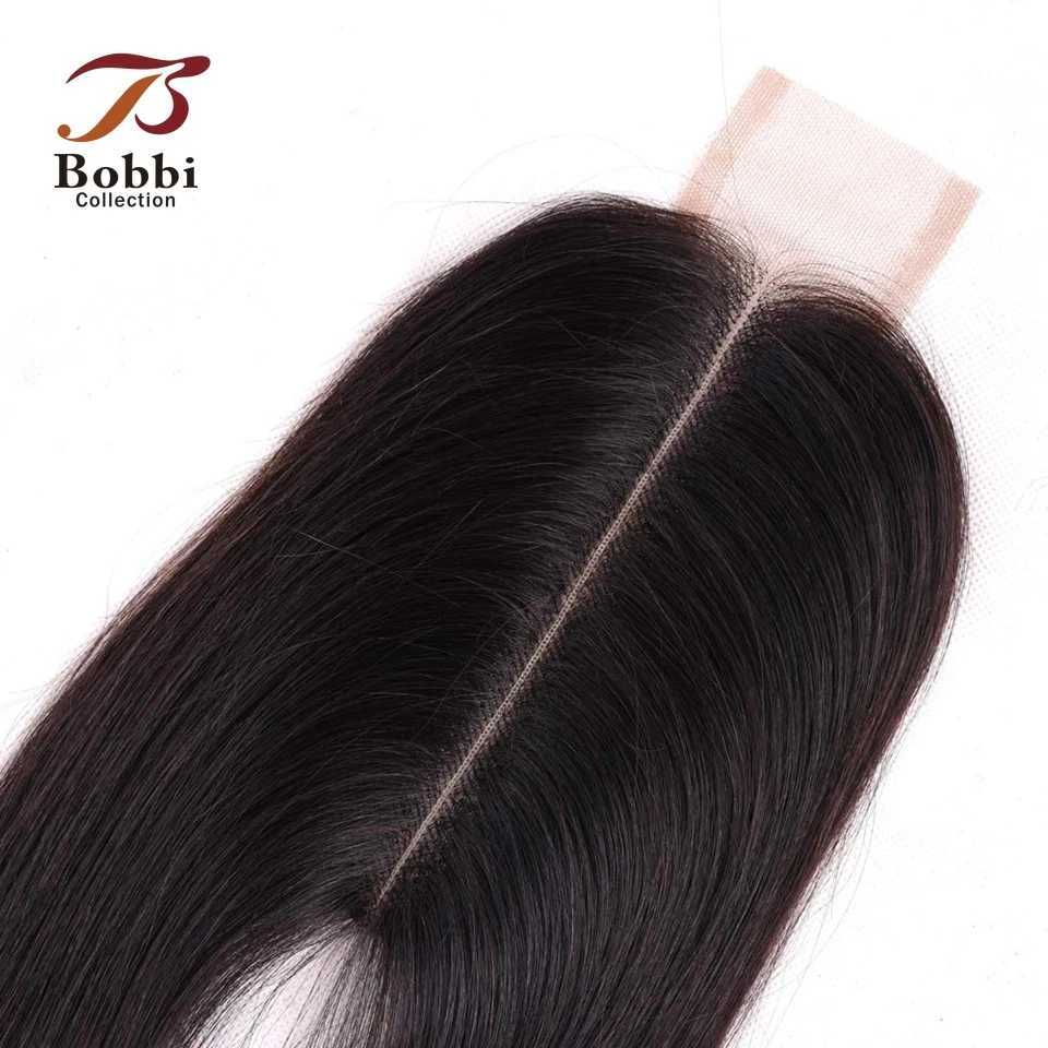 Middle Part 2x6 Lace Clo Kim K Transparent Lace Remy Human Hair Straight Body Wave Bobbi CollectionXJ250120