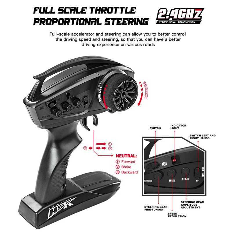 Remote-Controlled Rugged Vehicle Set: A Robust 4-Wheel Excavator w/ Built-In Lighting