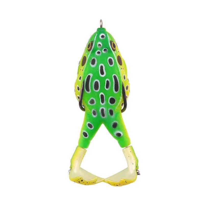 LURE Bait Propeller Thunder Frog Soft Bait Hunting Special Kill Black Double Hook Fake Fish Bait Imitation Bait Frog Soft BaitXJ250122