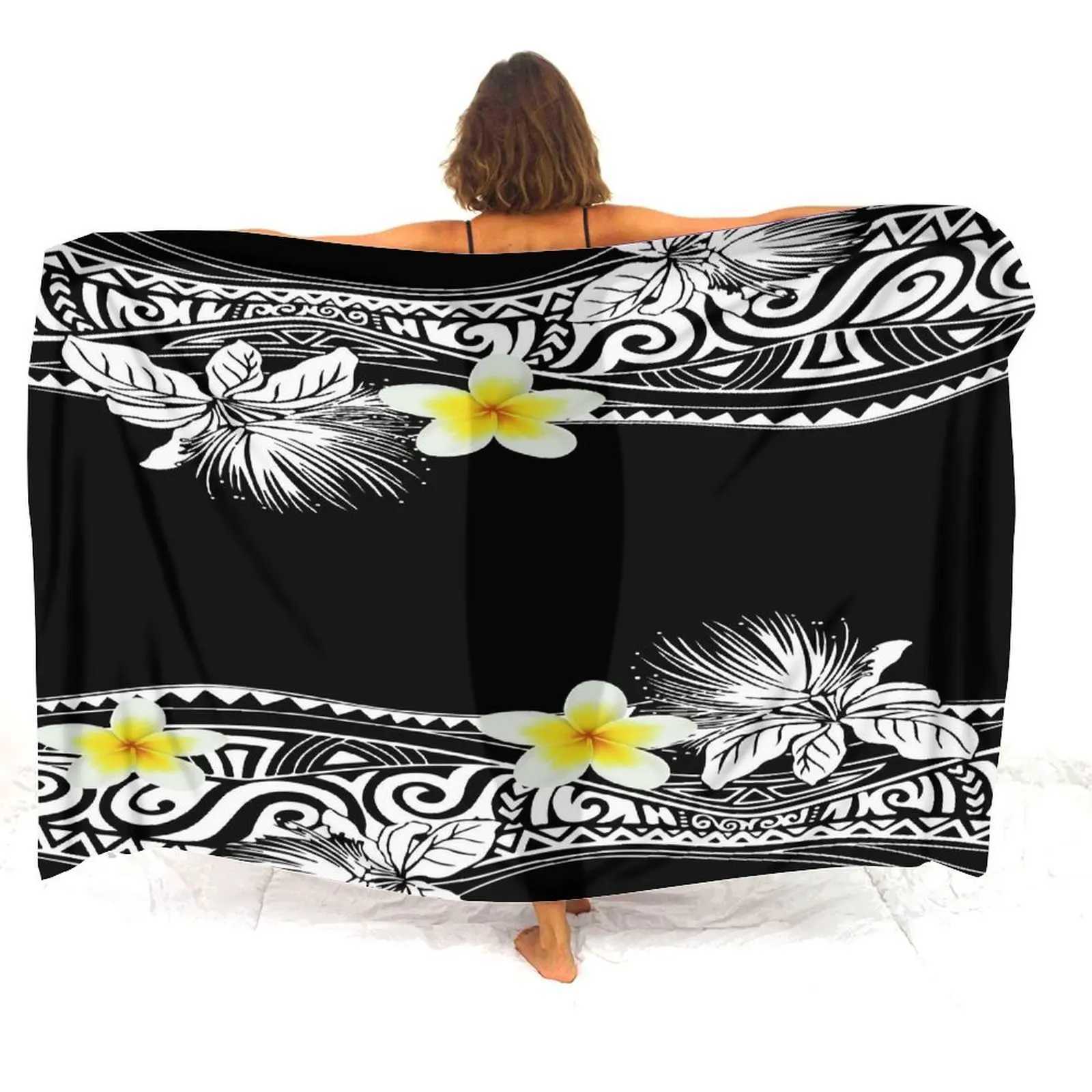 Haiian Resort Beach Party Sarong Coat Sunblock Sarong 2024 New Custom Sarong Polynesian Ladies Sarong W250120