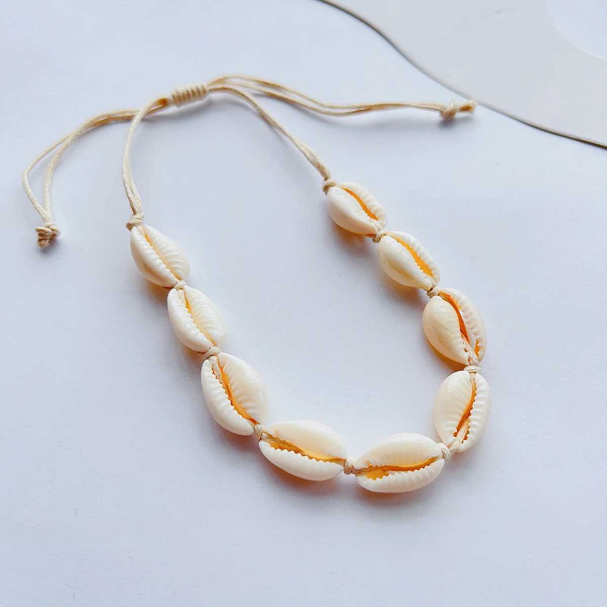 Seashell anklets womens rope braided beach resort Bohemian style accories ornamentsXJ250121