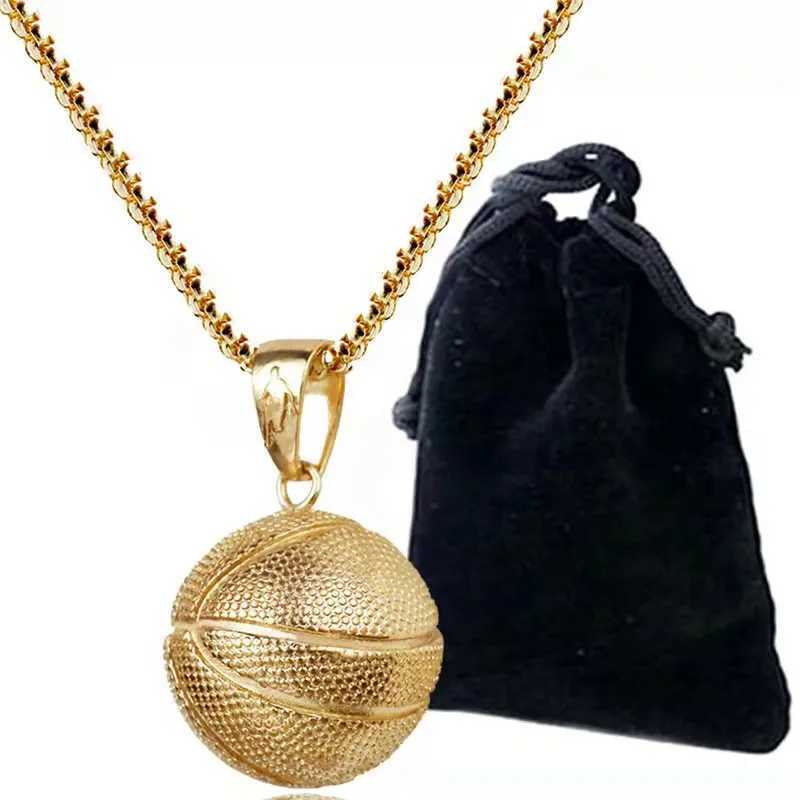 Basketball Pendant Jewelry On The Neck Fashion Motion Ornaments Male Female Necklace Unisex Sweater Chain Jewelry-AccessoriesXJ250121
