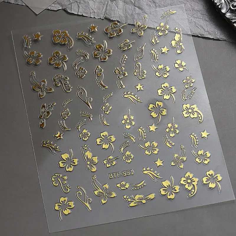 Summer Fresh Summer Nail Stickers Strong Stickiness Decorative Stickers Selected Materials Versatile Temperament Nail StickersXJ250120