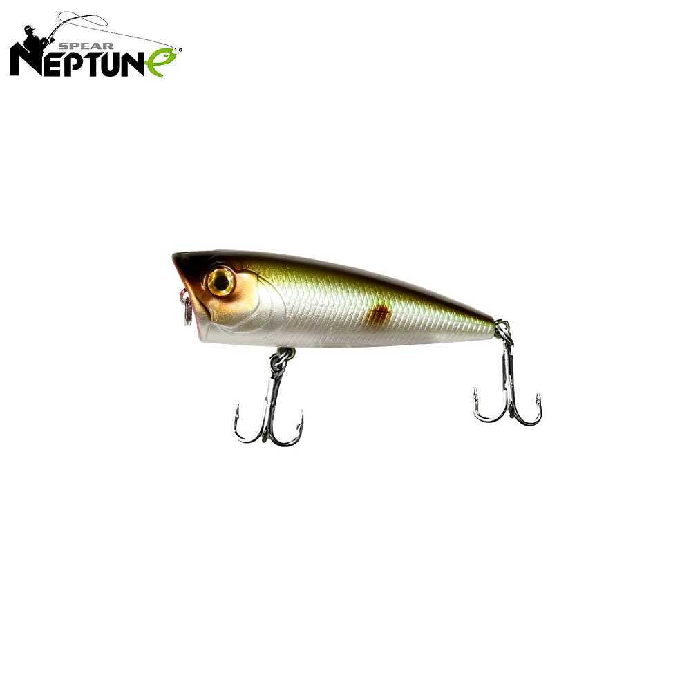 New Fishing Lures Topwater Popper Bait 6cm 5.8g Hard Bait Trout Bass Artificial Wobblers Plastic Lure Fishing Tackle with HooksXJ250122
