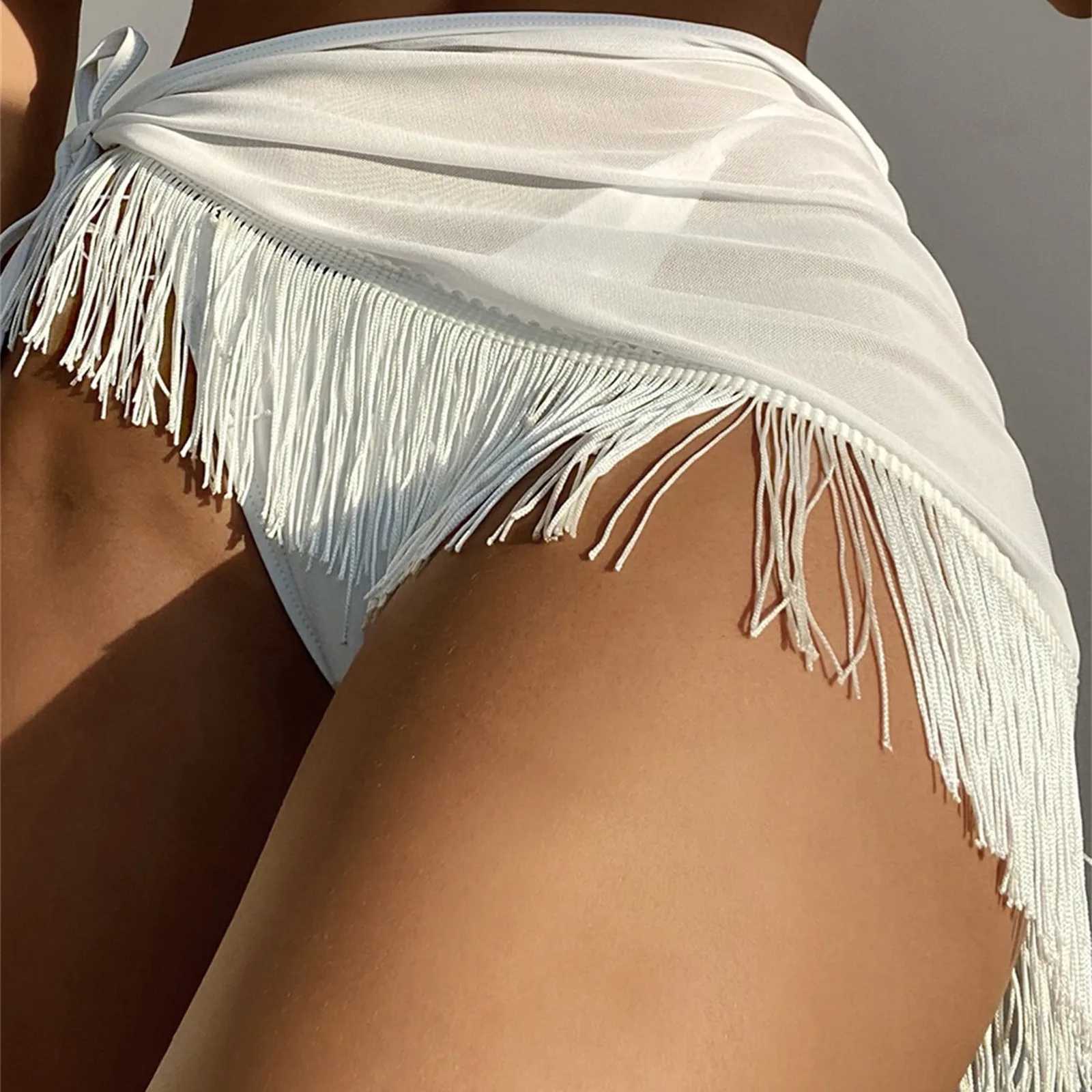 Sexy Women Chiffon Swimwear Pareo Scarf Cover Ups Wr Kaftan Sarong Beach Wear Bikinis Cover Ups Skirts For Swimwear 2025 W250120