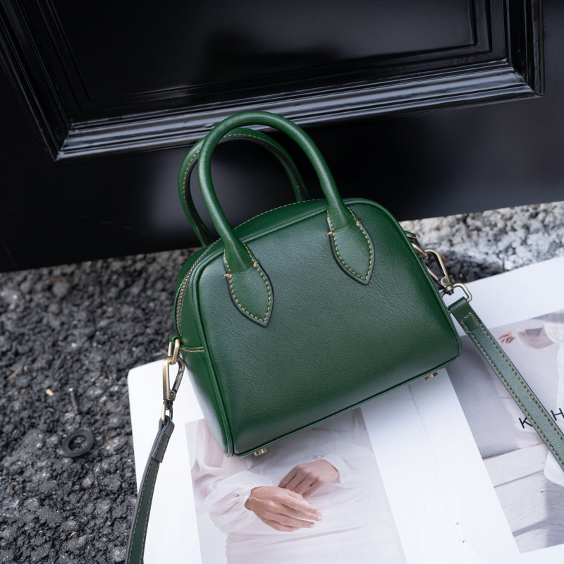 Bag Boston Cowhide Handbag For Women 2025 New Item, Niche, Versatile, High-End, High Aesthetic Value, Single Shoulder Crossbody Bag