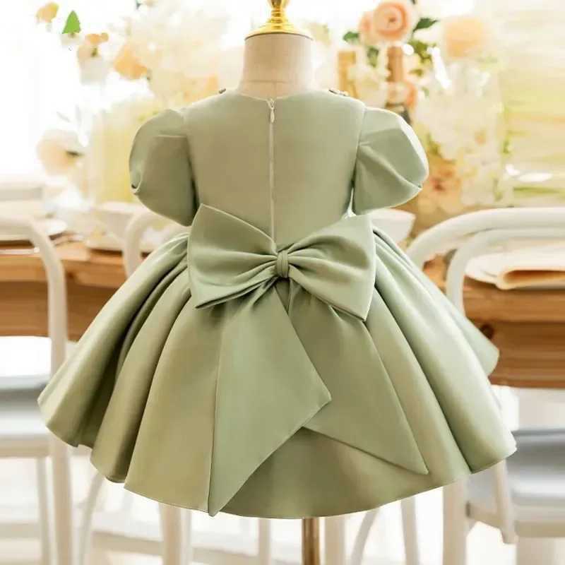 Baby Girls Tutu Gown Beads Baptism Christening 1st Birthday Infant Dresses Beaded Tulle Party Prom Toddler Girl Party Dresses X250203
