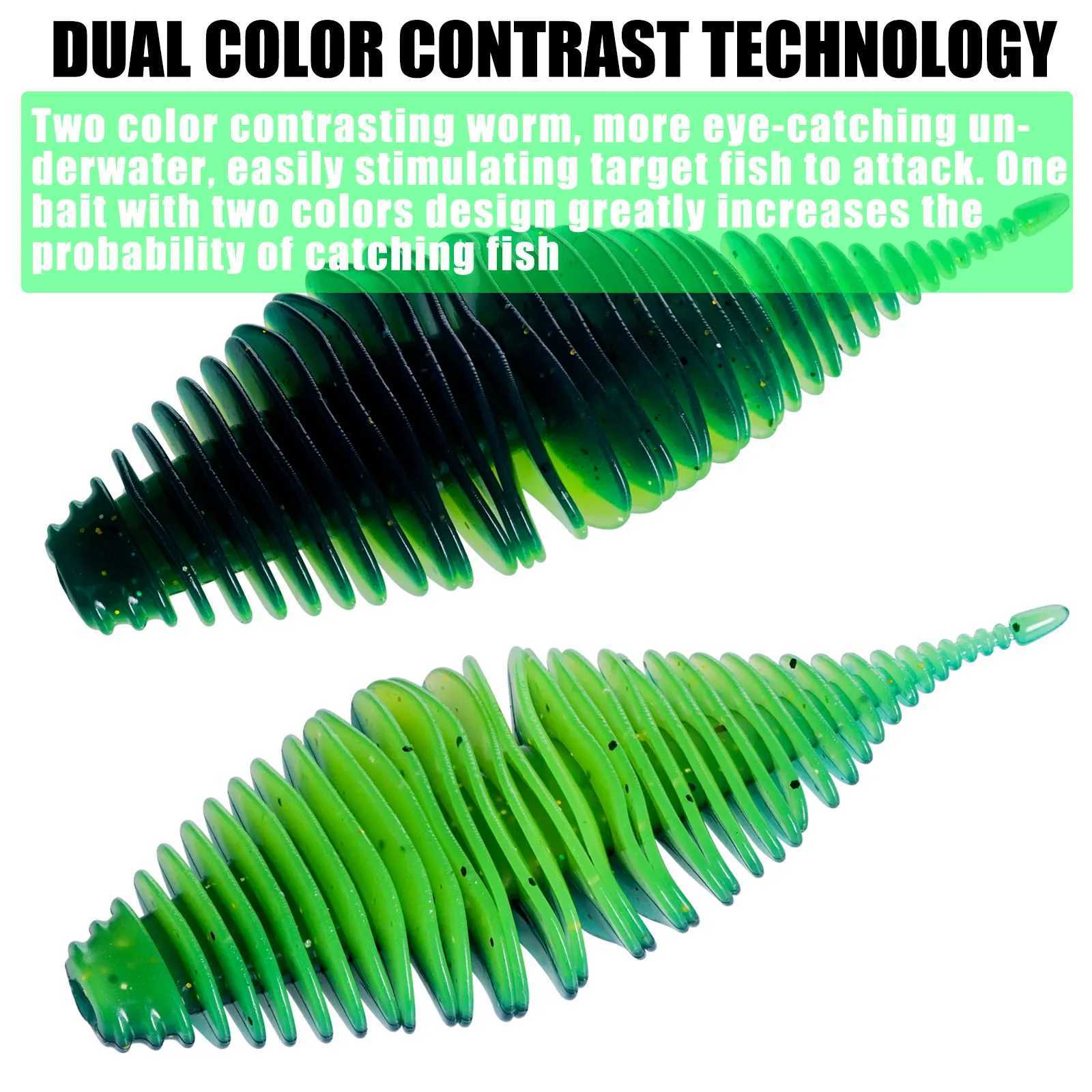 SAMOLLA Worm Silicone Soft Lure Fishing Lure Bellows Gill Artificial Pike Bass Swimbait Rig For Fishing Baits leurre soupleXJ250122