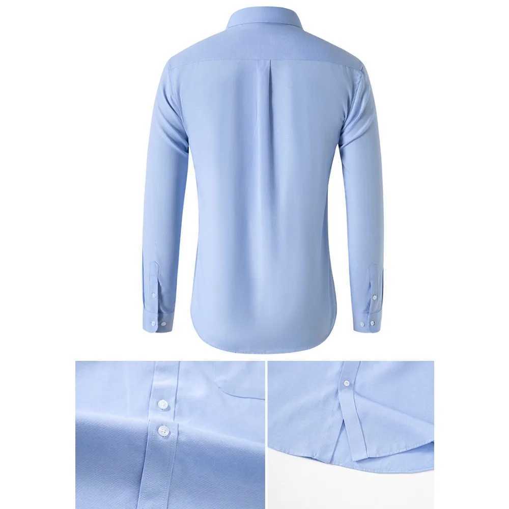 Oxford Shirts for Men Spring Autumn Formal Japanese Style Mens Long-sleeved Shirt Casual Men Shirts Solid ColorXJ250121