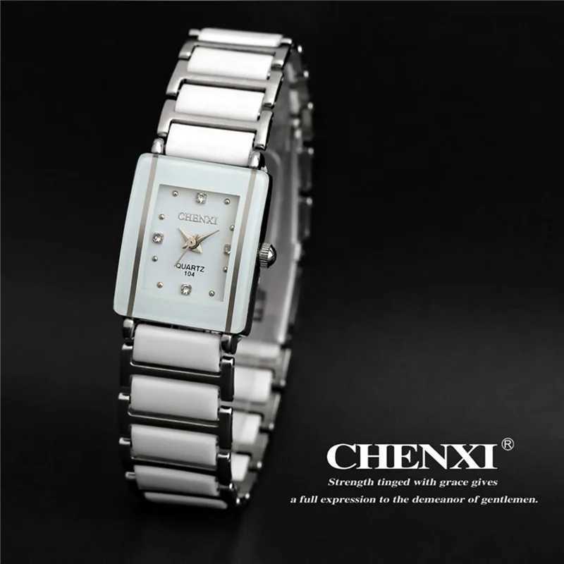 Fashion Chenxi Brand Lady Watch Elegant Black Ceramics Simple Minimalism Small Narrow Quartz Casual Wan Rhinestone Wristwatch X250203
