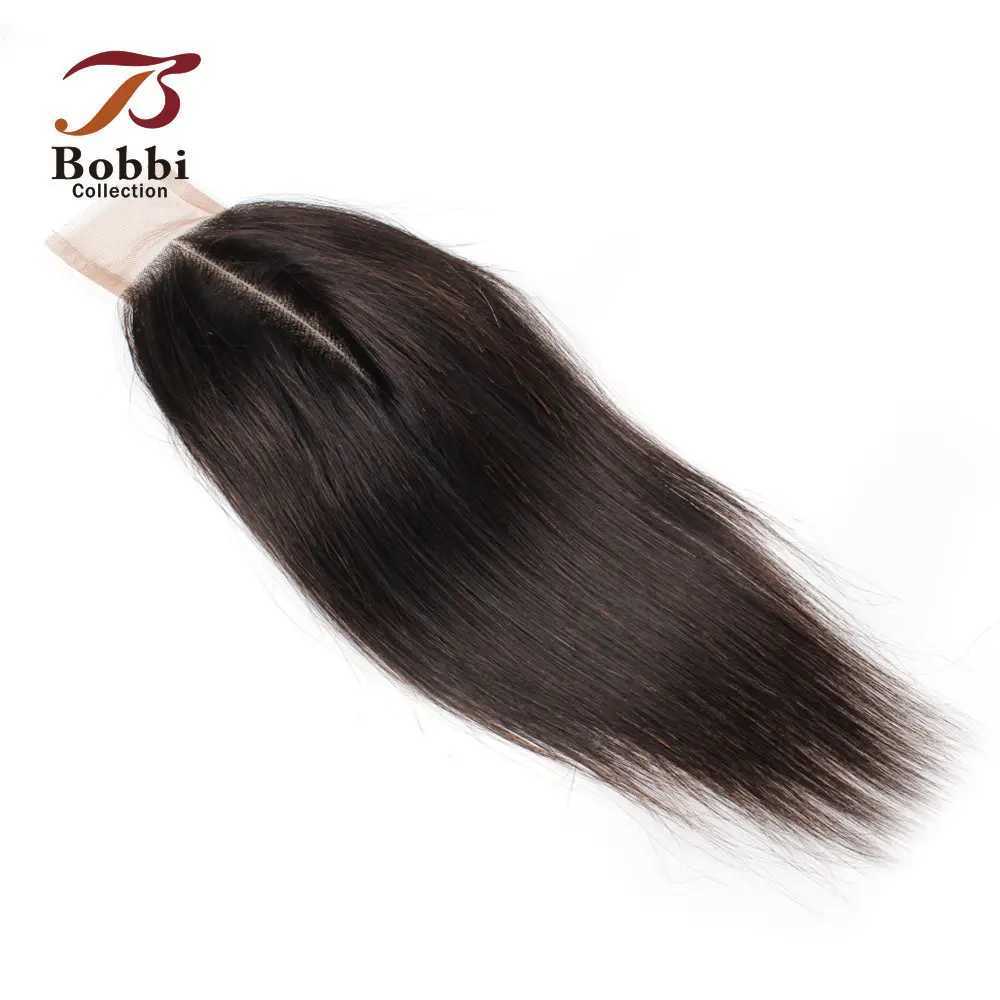 Middle Part 2x6 Lace Clo Kim K Transparent Lace Remy Human Hair Straight Body Wave Bobbi CollectionXJ250120