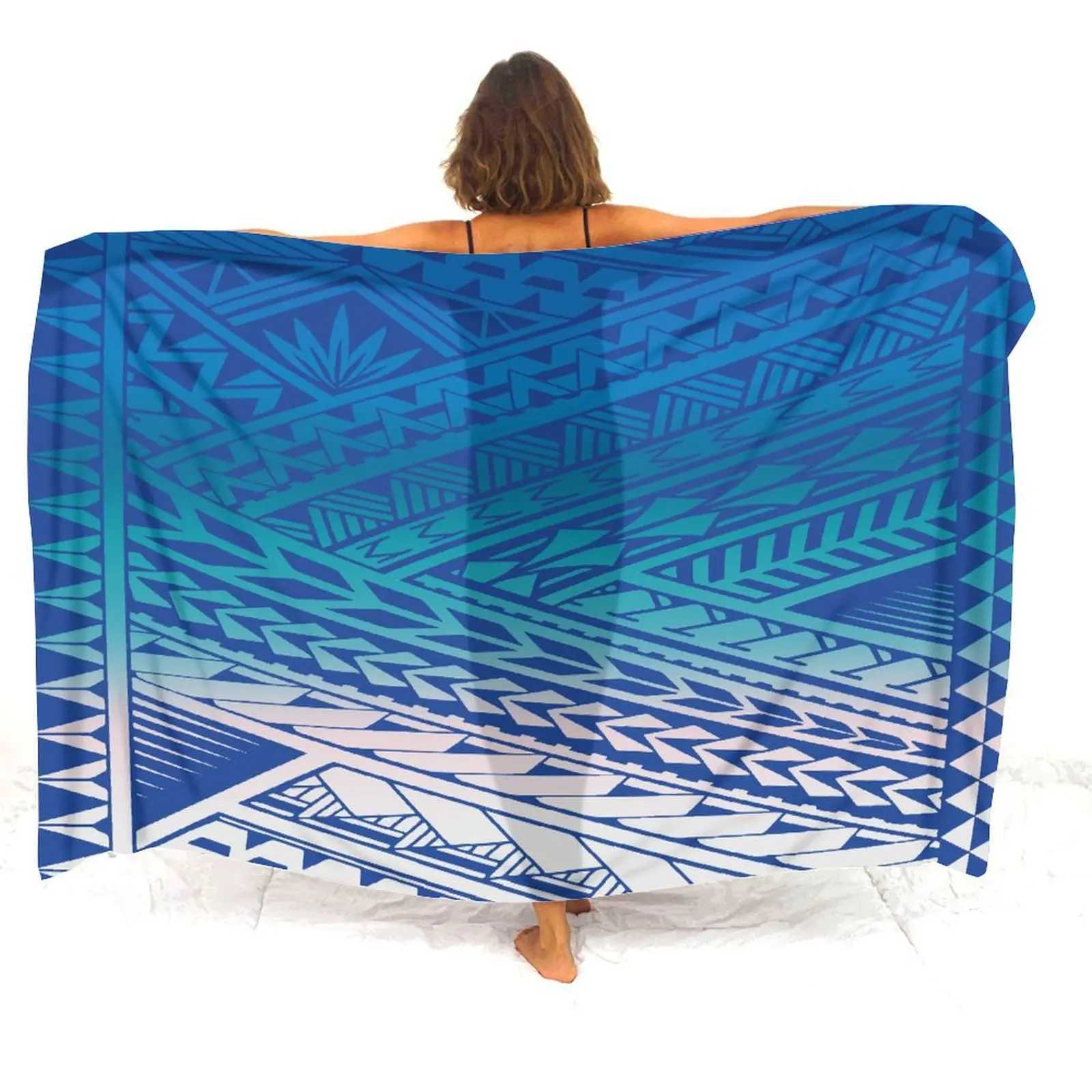 Polynesian Womens Sarong Samoan Womens Pool Party Shl Sun Protection Windbreak Coat Temperament Island Sarong W250120