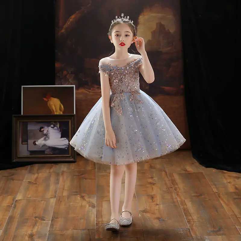 Christening Dress Girl Childrens Party Dress Kids Dresses for Girls From 8 to 12 Years Old Elegant Baby Kid Prom Luxury 14 X250203
