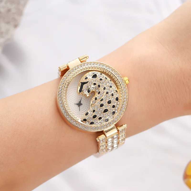 UTHAI H30 Leopard Wens Watches Diamond Quartz Fashion Personalized Womens Jewelry Temperature Bracelet Watch X250203