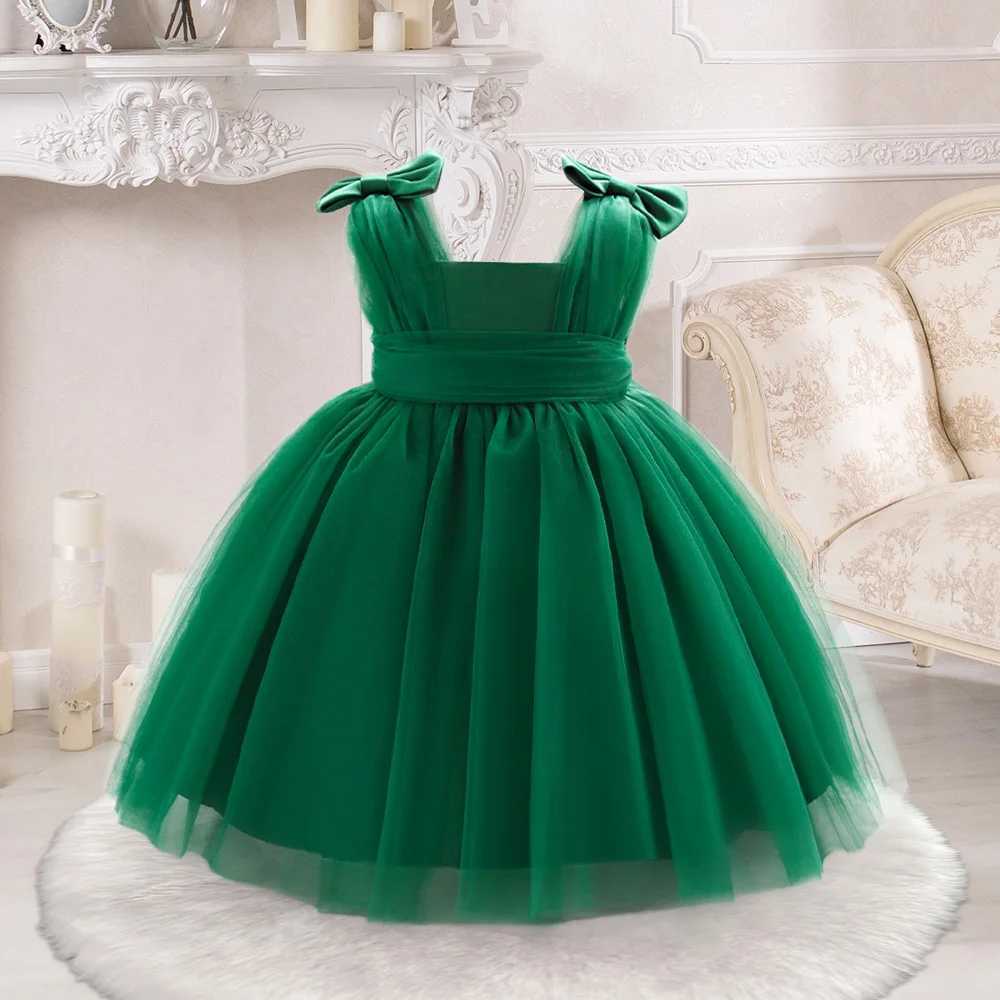 Summer Dress Girl Party Dresses Girls 1st Birthday Princess Gown Toddler Formal Evening Tulle Clothing Kids Holiday New Costumes X250203