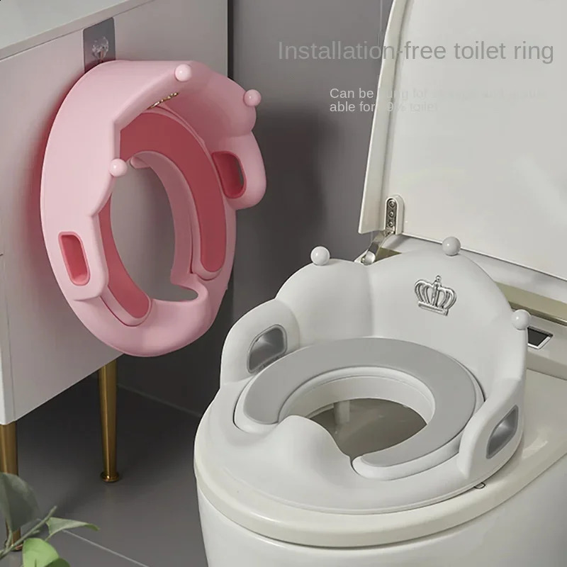 Baby and Child Toilet Seat Ring Female Baby and Little Boy Cushion Bedpan Cover Childrens Toilet Household Auxiliary Toilet 250220