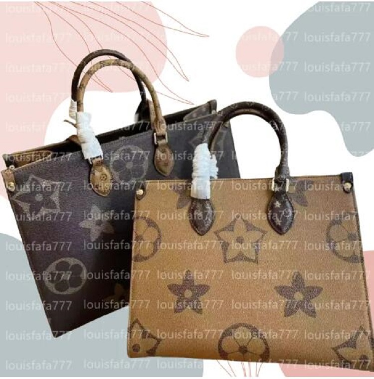 High Quality Onthego Luxurys Designers Bags Womens Handbags Purse Flower Tote Bag Ladies Casual Tote PVC Leather Shoulder Bags Female Big Purse