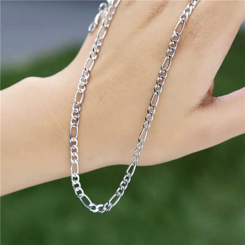 55/60/65/70cm Hip Hop Link Chain Necklace For Women Men Figaro NK Chain Jewelry Curb Link Necklace Boyfriend GiftsXJ250121