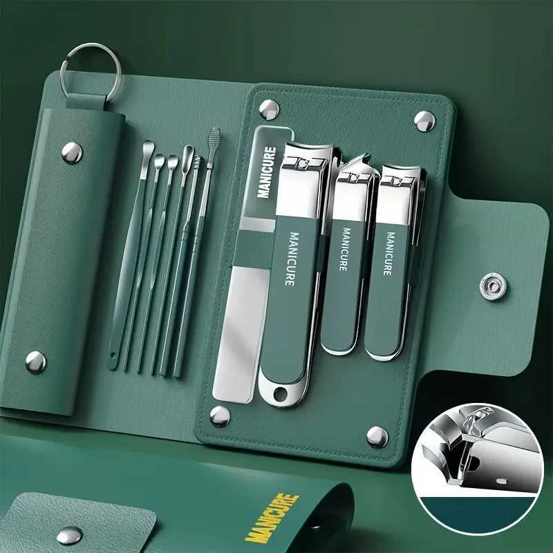 4/10pcs Nail Clippers Manicure Tool Set With Portable Travel Case Cuticle Nippers And Cutter Kit Professional Nail ClippersXJ250121