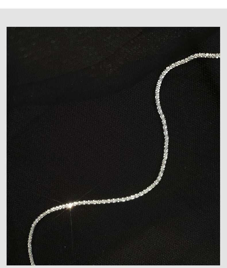 100% 925 Sterling Silver Snake Chain Pearls Anklets For Women Fashion Silver 925 Jewelry Wholesale DA387XJ250121
