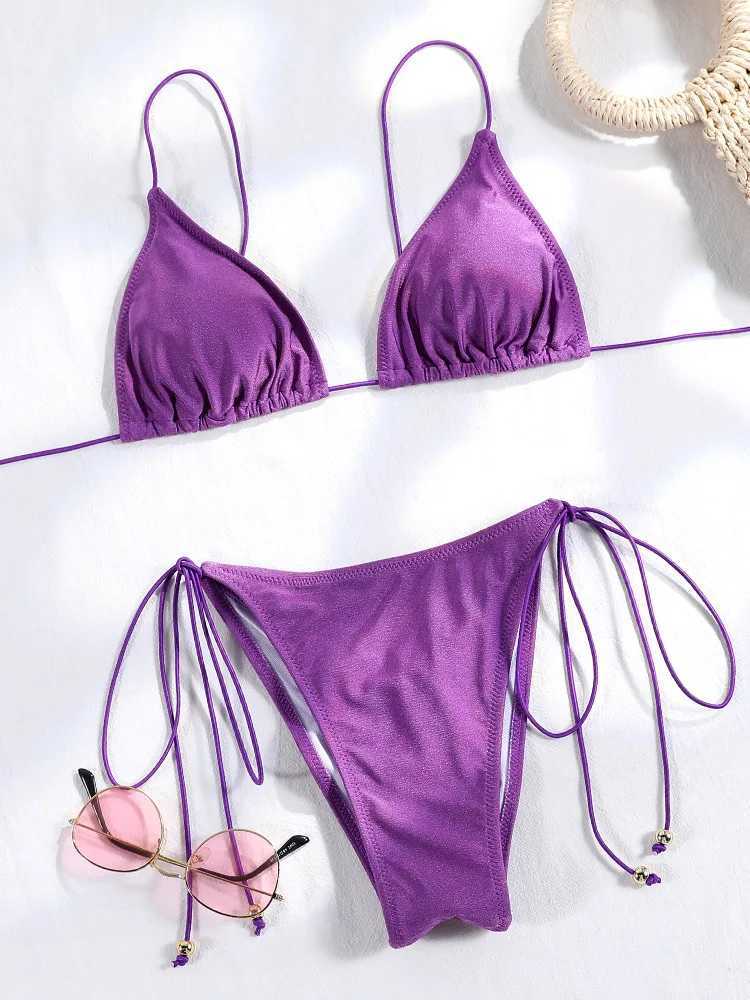 Bikinis Swimwear Low Waist Bathing Suit Womens Swimming Suit 2024 Biquinis Two Pieces Suit Summer Beach WearXJ250120