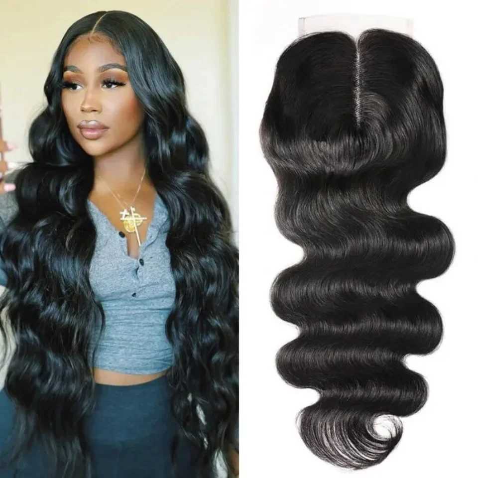 HD Transparent Body Wave Lace Clo 4x1 Lace Clo Human Hair T Part Lace Brazilian Remy Hair Deep Curly Hair Pre PluckedXJ250120