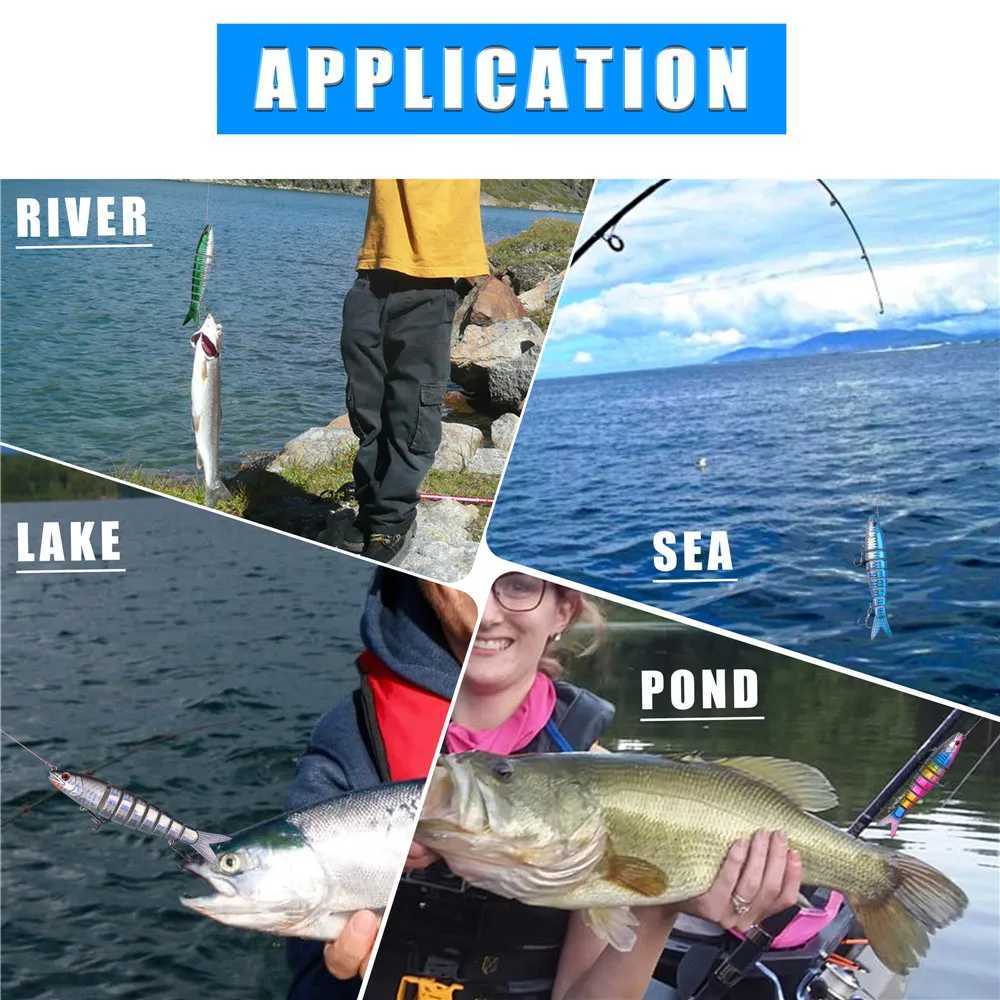 5Pcs 20g Multi Jointed Swimbait Fishing Lure Slow Sinking Bass Lures Swim bait Trout Crappie Walleye Pike Artificial BaitXJ250122
