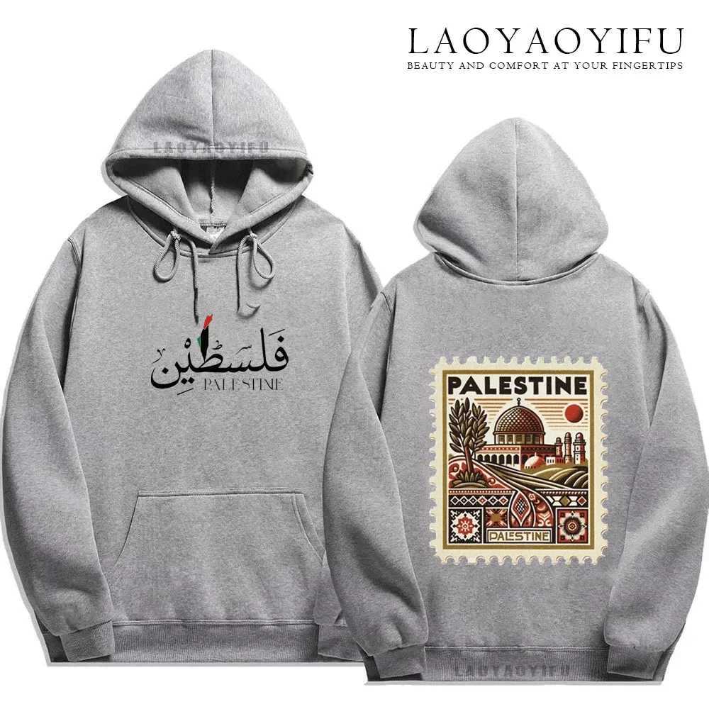 Unisex Autumn Winter Vintage Casual Pullover Sweatshirts Palestine Hoodie Fashion Harajuku Aesthetic Retro Graphic Hoodies TopsXJ2500118