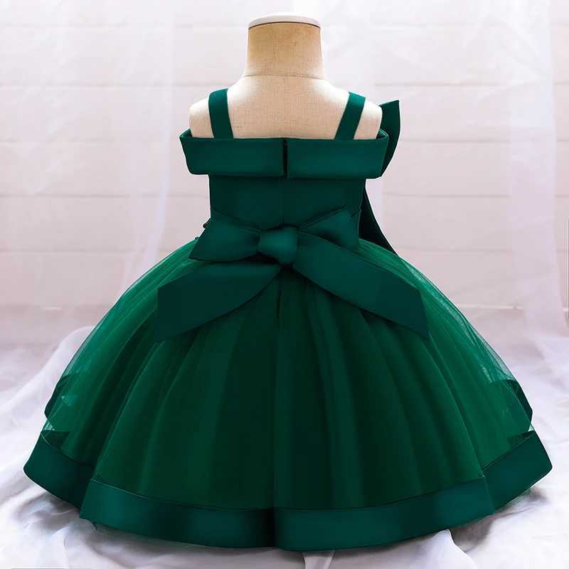 Flower Ceremony 1st Birthday Dress For Baby Girl Clothing Baptism Princess Dress Girls Dresses Party Costume One Shoulder X250203