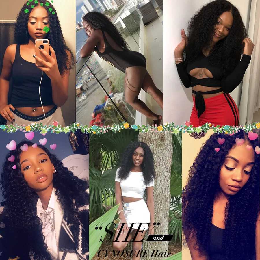Cyno Deep Wave Human Hair Bundles With Clo Remy Brazilian Hair Weave 3 Bundles With 4x4 CloXJ250120