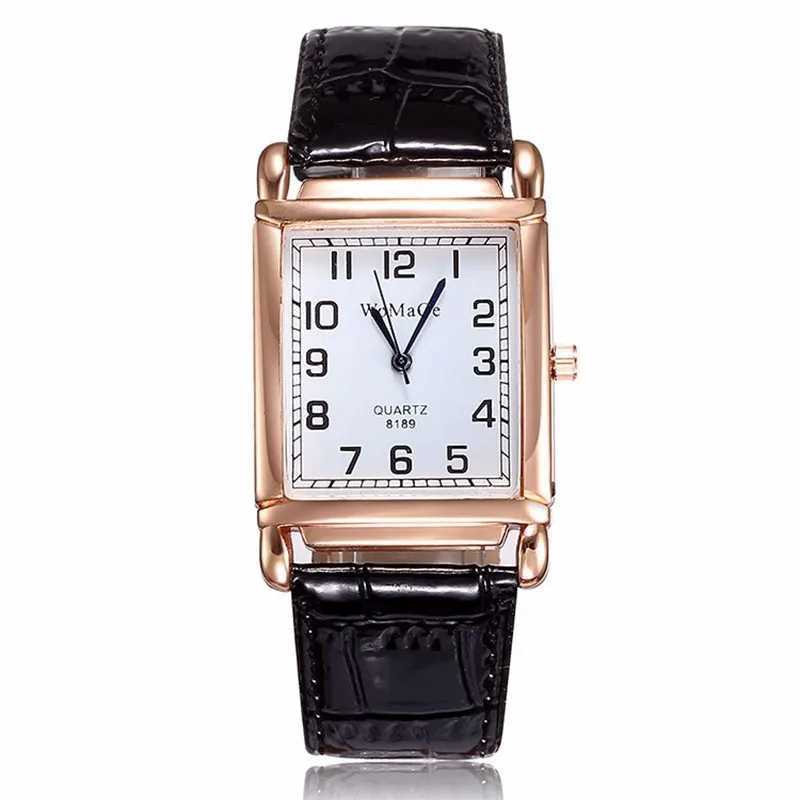 Luxury Rectangle Red Leather Watch Wen Fashion Quartz Wrist Watches Top Brand Casual Dress Ladies Watch Clock Womens Watch 2023 X250203