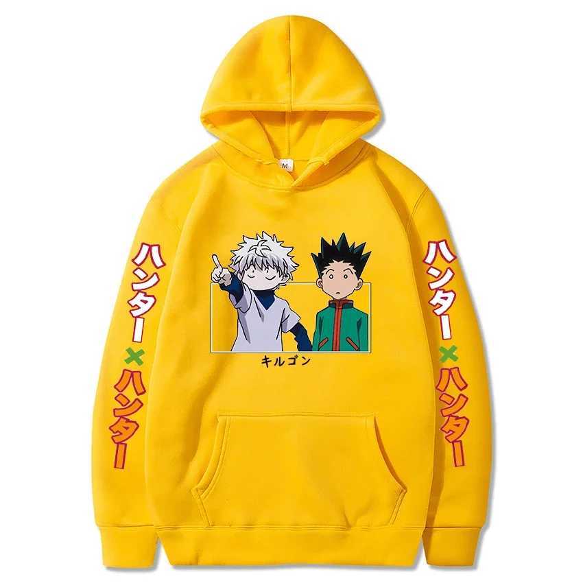 Hunter X Hunter Japan Anime Men Women Hoodies Harajuku Gon Killua Print Plus Size Sweatshirt Unisex Autumn Winter StreetwearXJ2500118