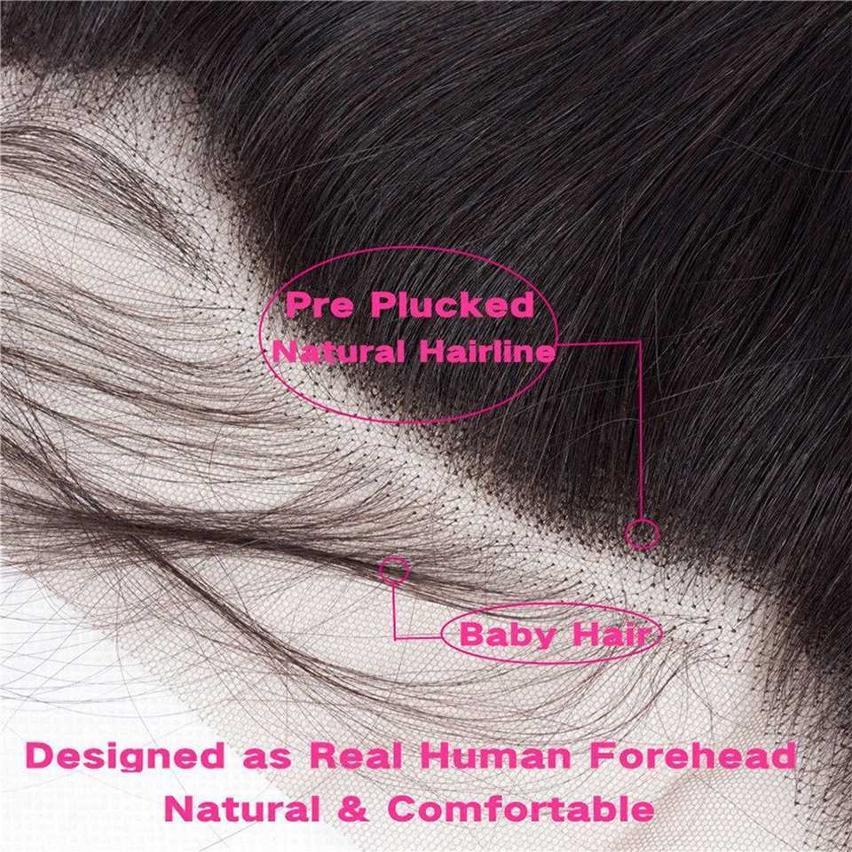 12-24Inch Straight HD 13x4 Lace Frontal Only 4x4 5x5 6x6 Clo Brazilian Pre Plucked Hair Line Human Remy Hair CloXJ250120