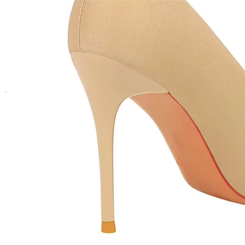 Women 10cm High Silk Butterfly Knot Pumps Lady Wedding Bridal Purple Heels Escarpins Green Blue Peach Office Shoes