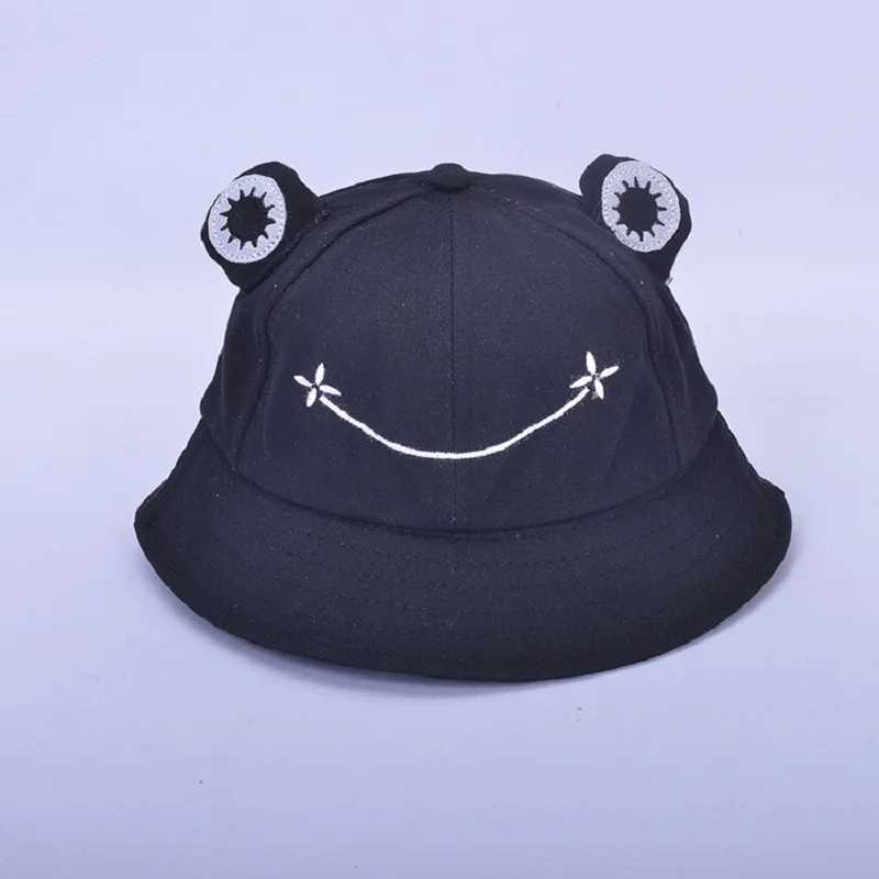 Child-Parents Frog Bucket Hat For Women Summer Autumn Plain Female Panama Outdoor Hiking Beach Fishing Sunscreen Man Kids Cap M250121