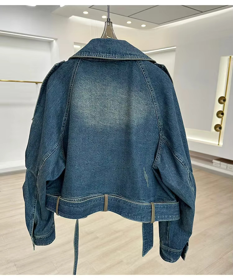 Spring Autumn New Short Combination Women's Denim Coat Casual Loose Fashion Jacket