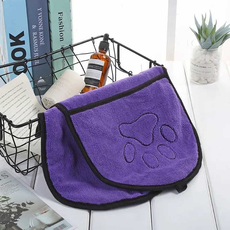 Dog towels for small medium and large dogs super absorbent pet dry towels and dog towels with pockets M250118