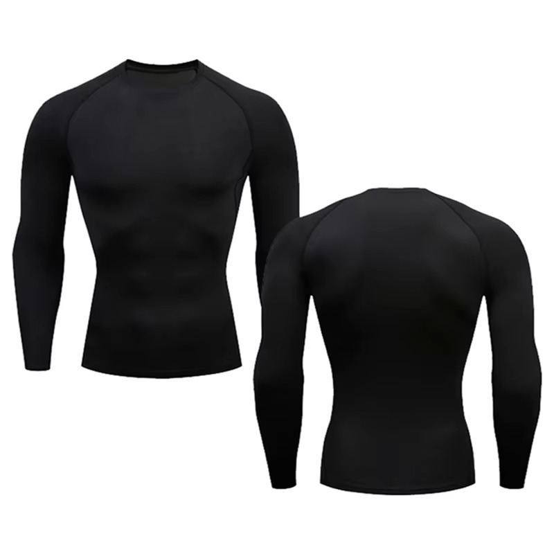 2025 Compression T-shirt Summer Sportswear Running Long Sleeved Designer T-shirt Elastic Quick Drying Sports Top Fitness Gym Exercise Shirt Men