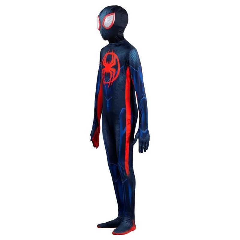 Miles Morales Spider-Man Official Youth Deluxe Costume Cosplay Bodysuit Jumpsuit Halloween Costumes for Adult W250117