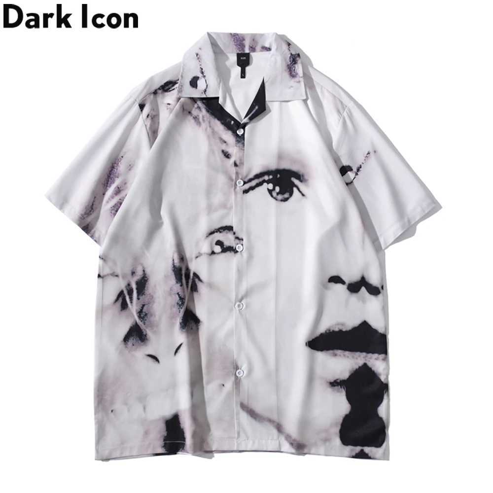 Black icon retro street mens short sleeved summer thin material Hawaiian mens shirt multifunctional design W250118