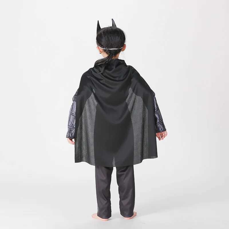 2024 New Childrens Halloween Vampire Batman Cos Muscle Show Costume American Blackhorn Bat Costume W250117