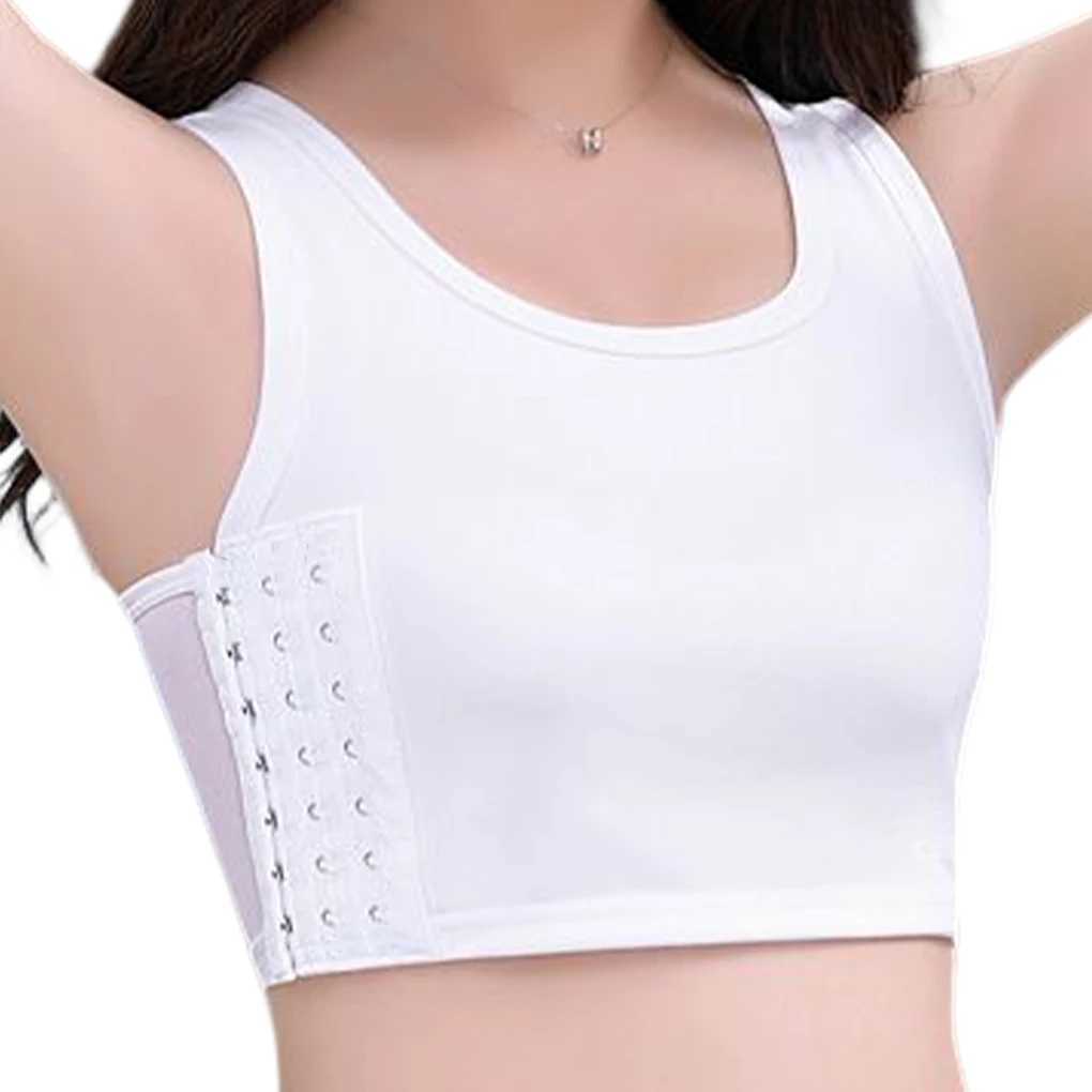 M-XXL Flat Breast Binder Corset Tomboy Lesbian Underwear Women Seamless Summer Short Vest Plus Size Tank Top Shaper Bustier W250120