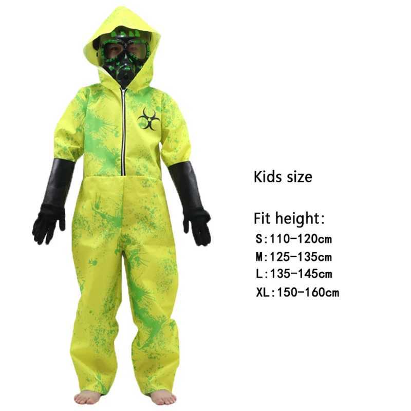 Infect Child Zombie Resident Biochemical Protective Clothing Costume Evil Purim Boy Girl Radiation Protection Jumpsuit Outfit W250117