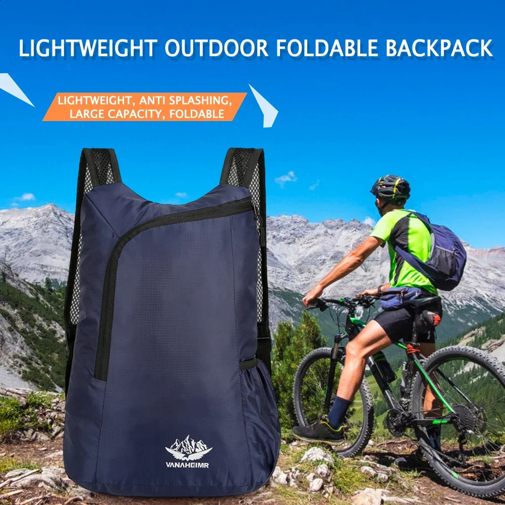 Outdoor Hiking Bag Lightweight Portable Backpack Waterproof Folding Ultralight Pack for Women Men Travelling Sports Daypack 250121