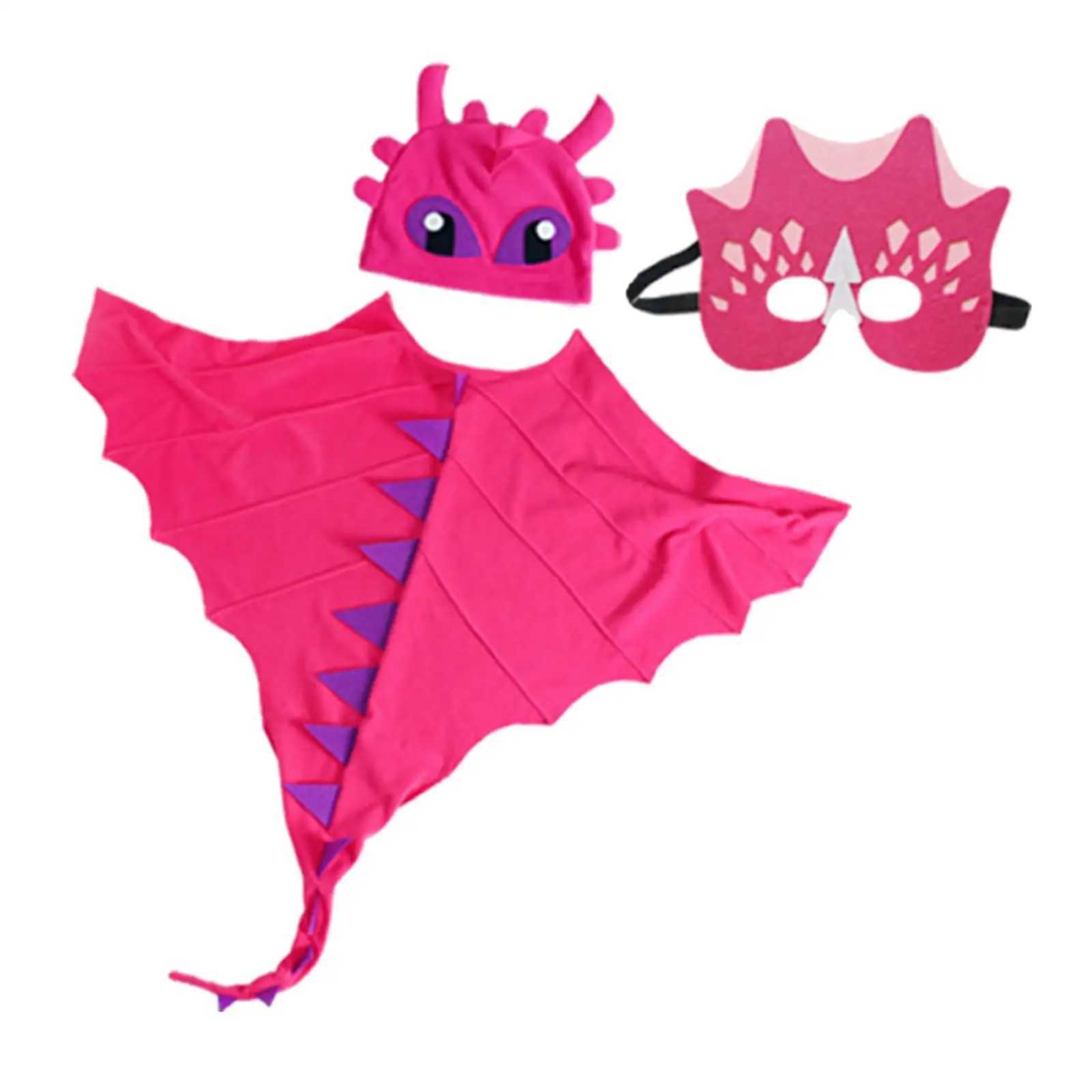Halloween Childrens Dragon Costume Hat Role Playing Costume Birthday Party Boys and Girls Halloween Fantasy Animal Costume W250117